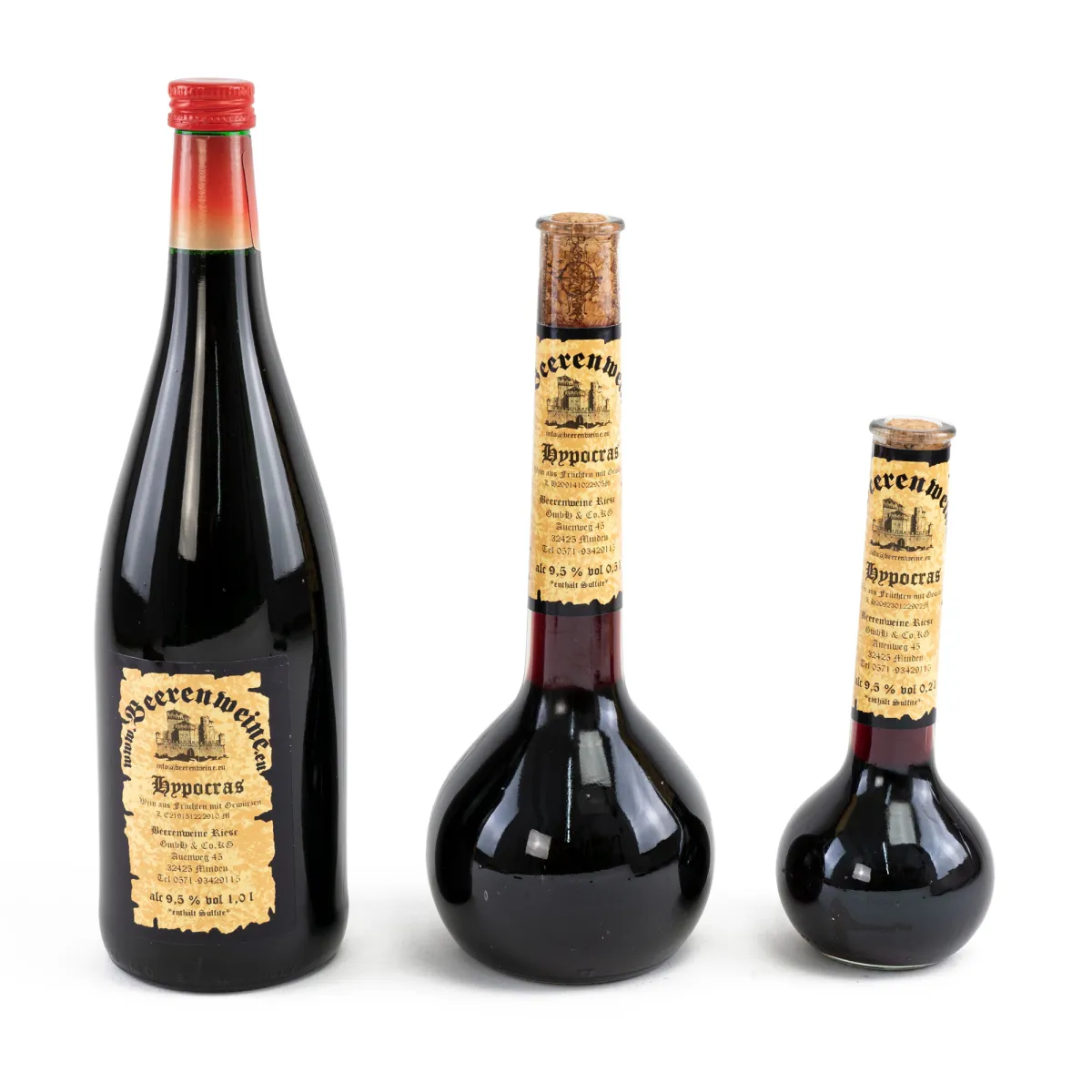 3 flasker frugtvin