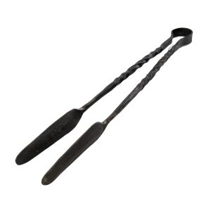 Strygetang med snoet håndtag og ske ca. 36 cm
