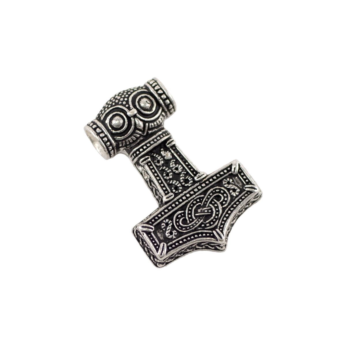 Sølvbelagt vikingeamulet, Thors hammer Mjölnir