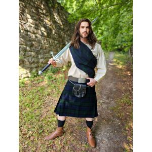 Tartan, 8 Yard Kilt, Black Watch Tartan