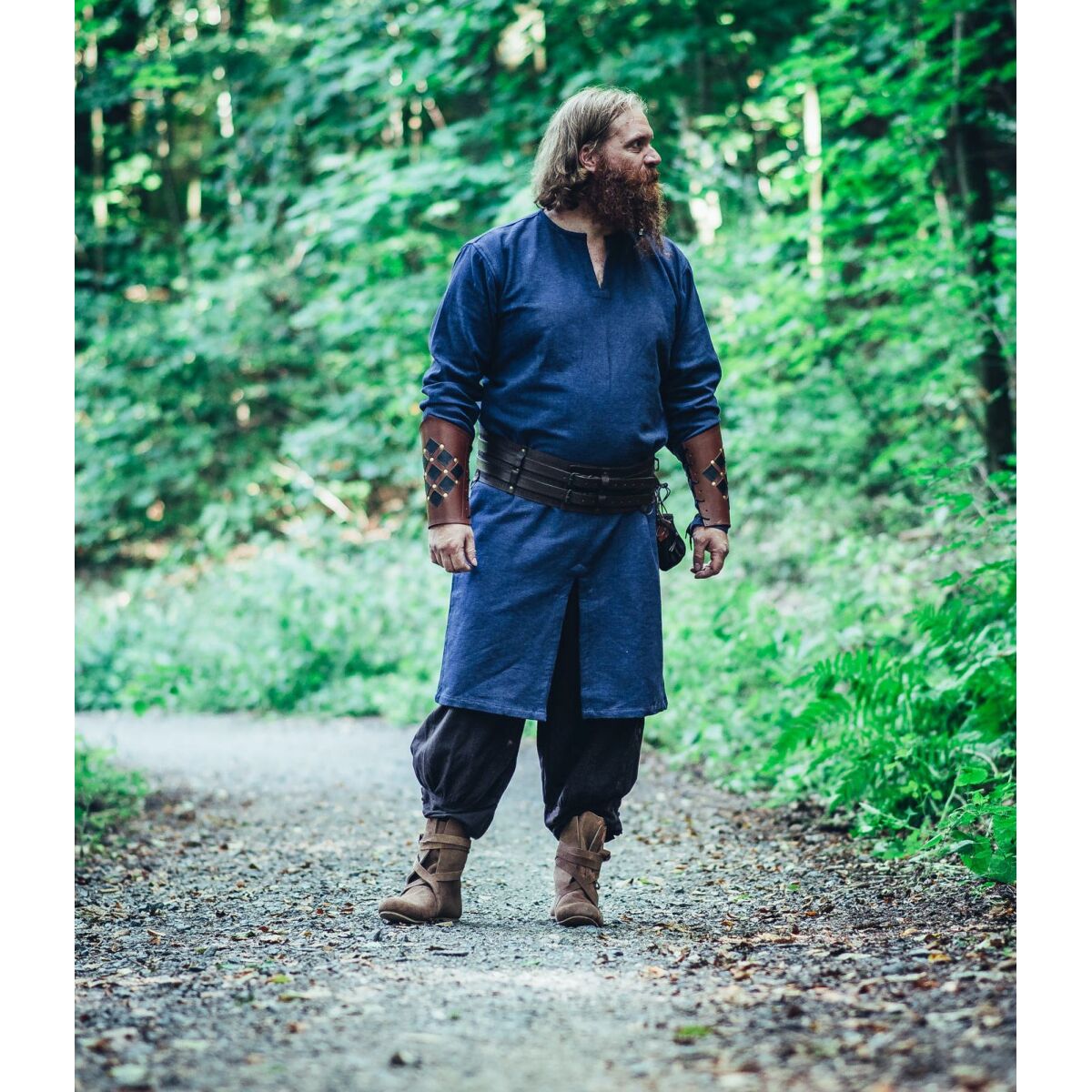 Lang vikingetunika mørkeblå "Lennart"