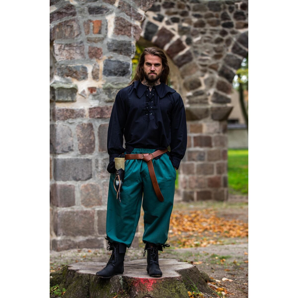 Grønne "Vincent" XL knæbukser