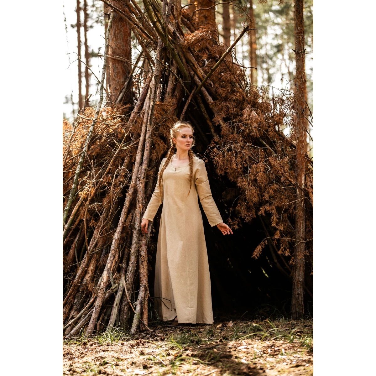 Underkjole hamp farve "Lina" XXXL