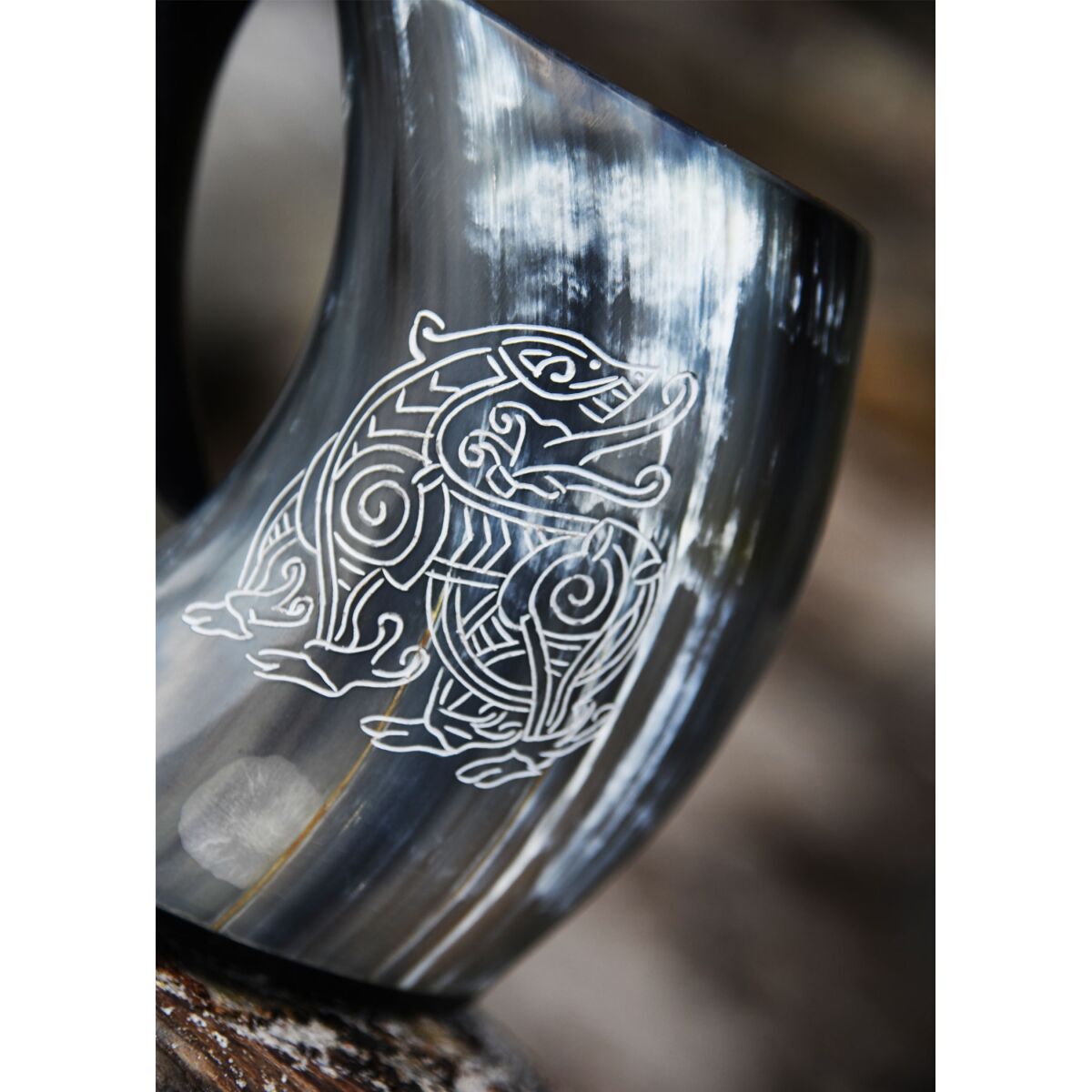 Ølkrus med horn - "Dragon"