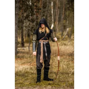 Waldläufer tunika unisex sort "Aldon"