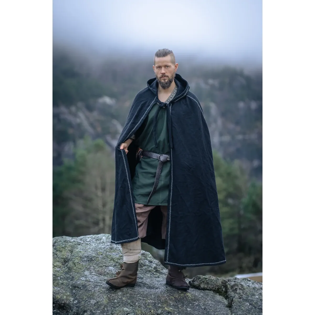 Vikingekappe Valdemar Sort