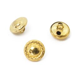 Hul knap 1,4 cm i moderne messing