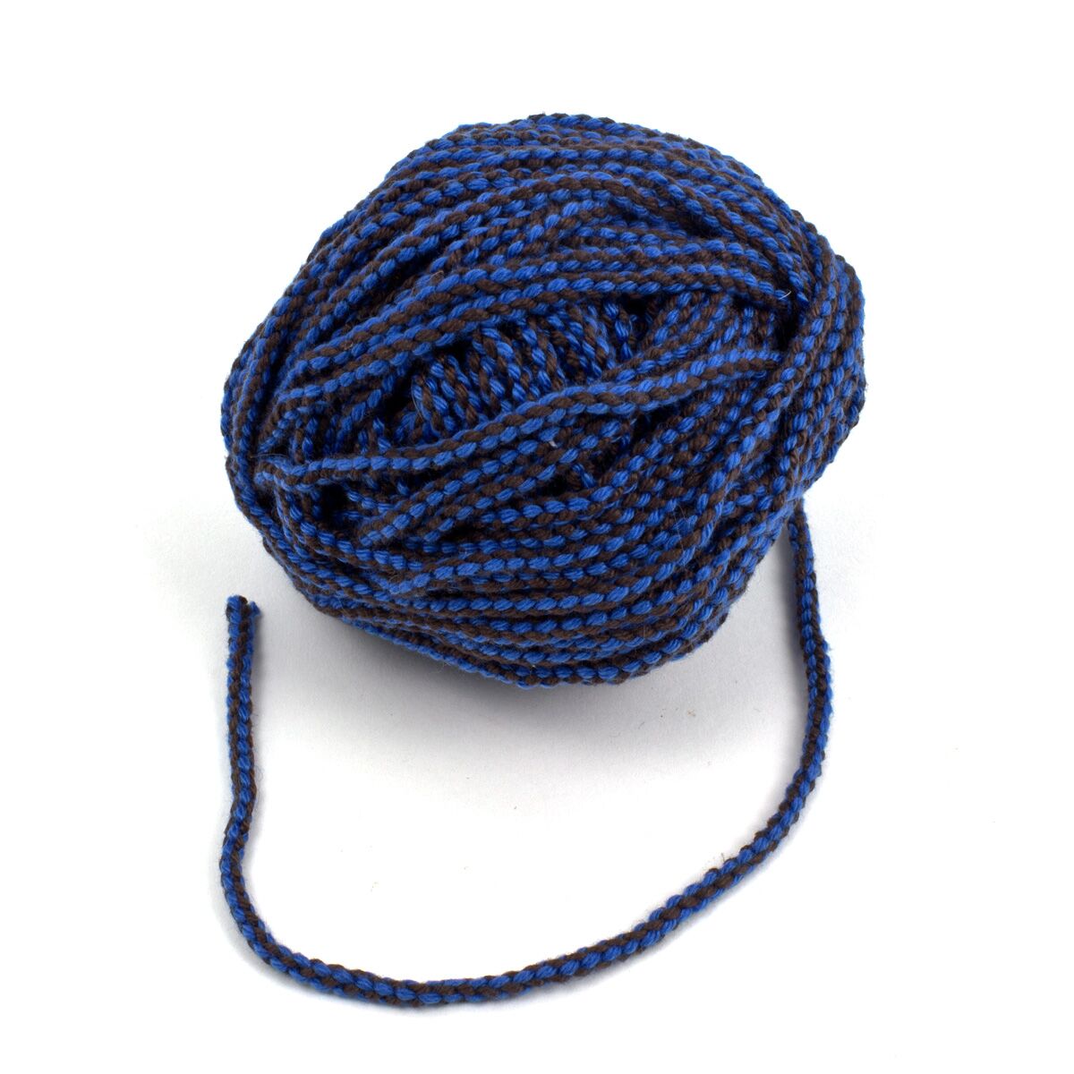 Nesting-snor blå/brun håndknyttet 10 cm