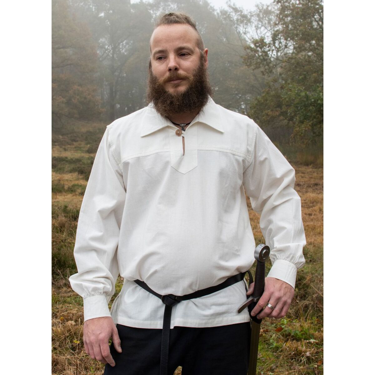 Middelalderlig ridderskjorte Götz, natur XL